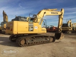 Used Excavator in yard,Used Komatsu,Side of used Komatsu Excavator in yard,Back of used Excavator